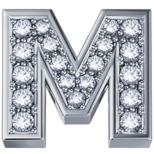 Charm Elements in Oro bianco Diamante 0.02 Ct DCHF3319M.002 - DCHF3319M.002